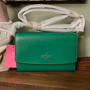 Kate Spade Perry Leather Crossbody/Clutch NWT